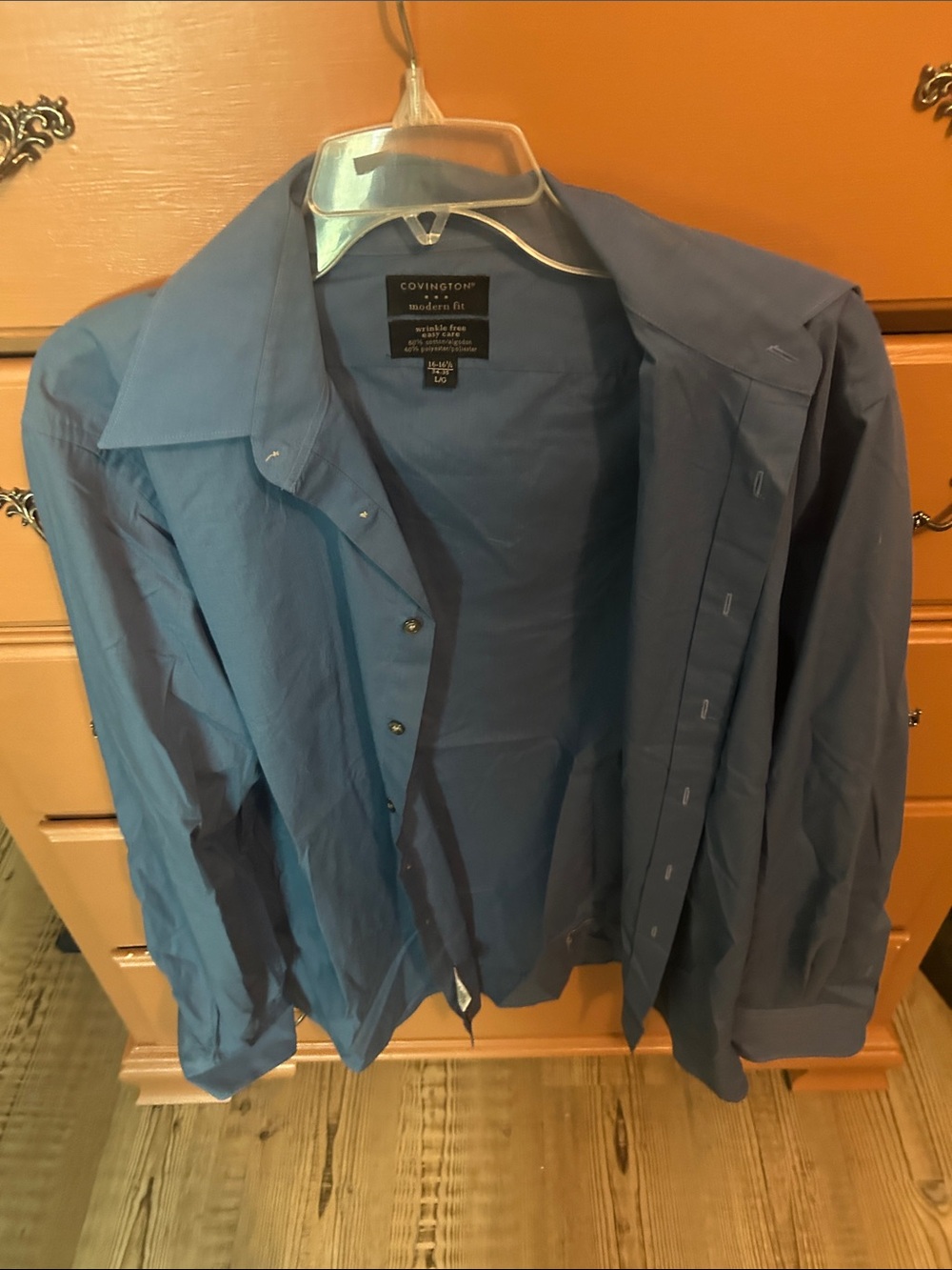 Covington Men’s Navy Lightweight Snap-Front Shirt Jacket